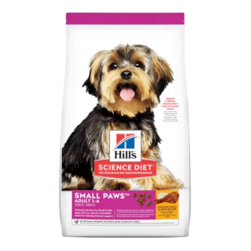 HILLS ADULT 1-6 SMALL PAWS CHICKEN, MEAL RICE RECIPE