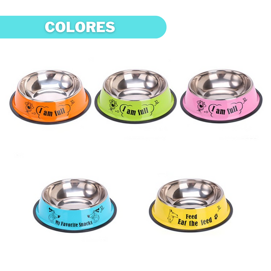 COMEDERO ACERO COLORES