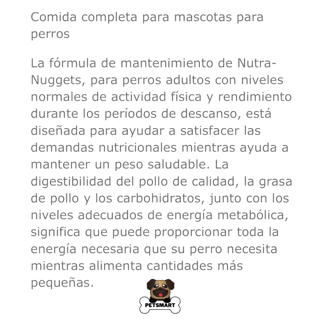 Nutra Nuggets Cordero Y Arroz