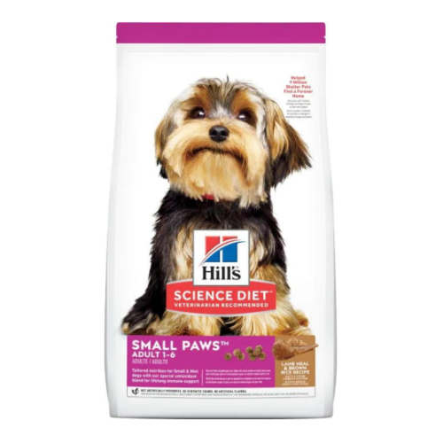 HILLS ADULT SMALL PAWS LAMB MEAL Y BROWN RICE RECIPE