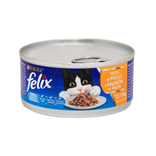 LATA FELIX FILETE DE POLLO Y SALMON EN SALSA