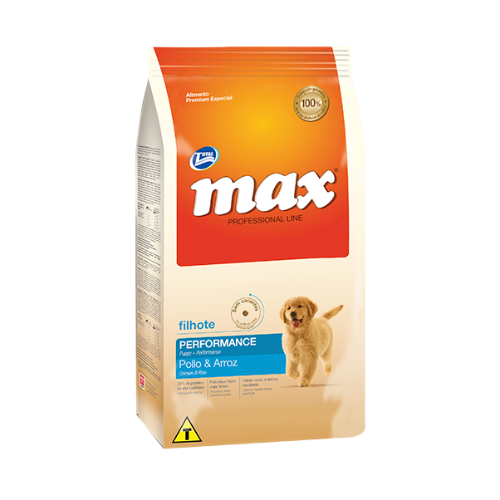 MAX PROFESIONAL LINE CACHORRO PERFORMANCE POLLO Y ARROZ