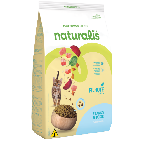 NATURALIS FELINO FILHOTE, FRANGO E PEIXE GATITO