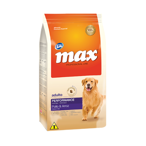 MAX PROFESIONAL LINE ADULTO PERFORMANCE POLLO Y ARROZ