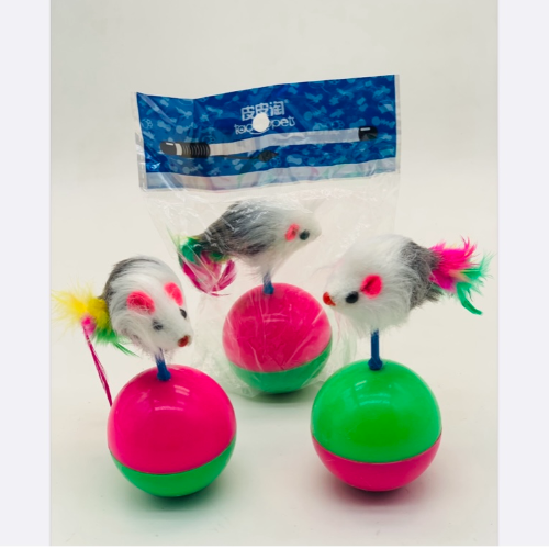 JUGUETE GATO PELOTA RATON