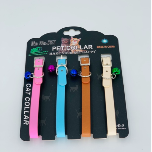 COLLAR CUERO GATO