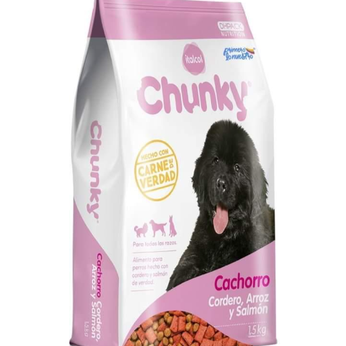 CHUNKY CACHORRO CORDERO, ARROZ Y SALMON