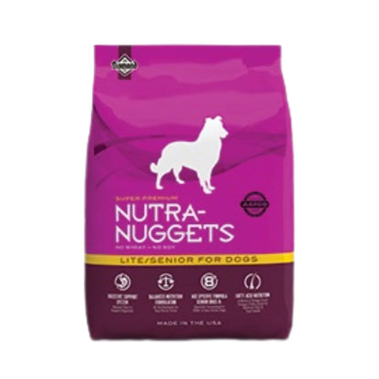 Nutra Nuggets Lite Senior para perros adultos mayores